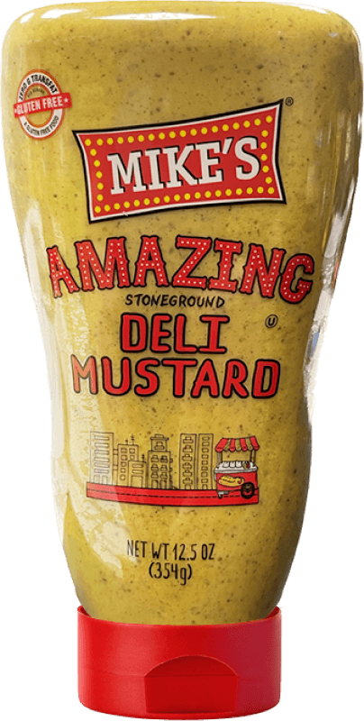 Deli mustard bottle