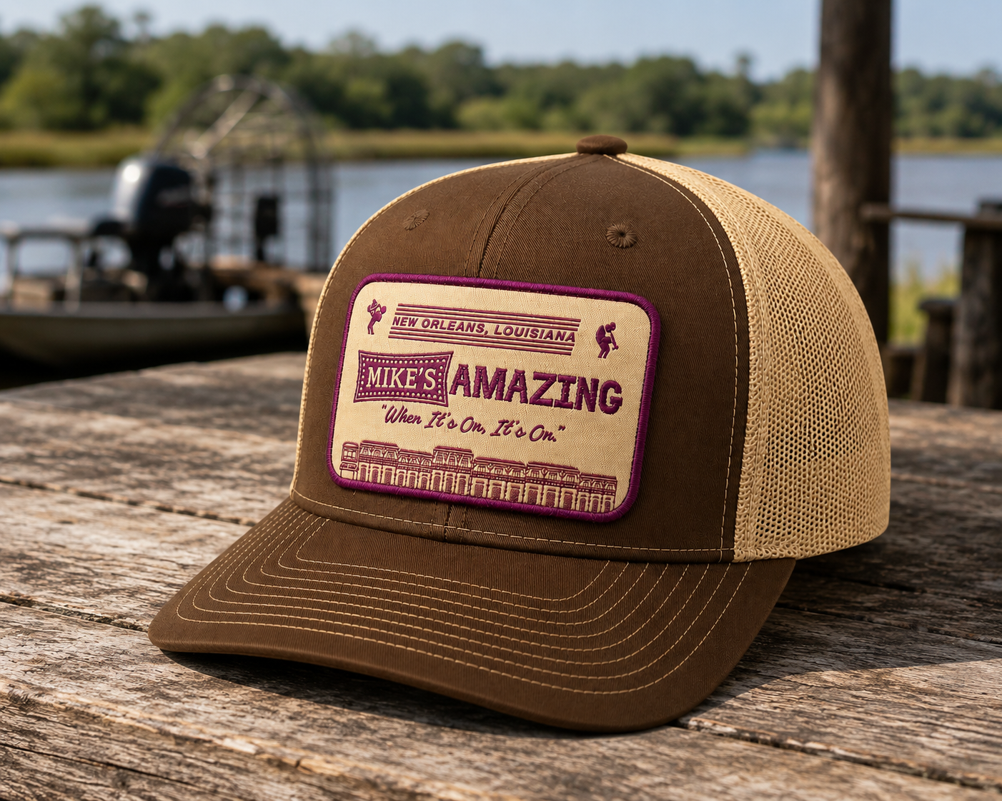 Mike's Amazing NOLA Hat- Brown