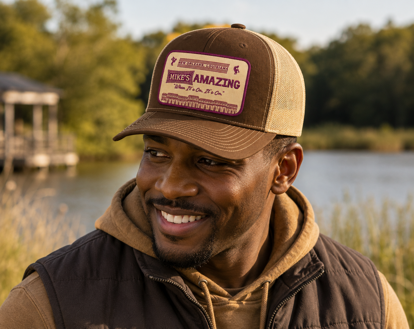 Mike's Amazing NOLA Hat- Brown