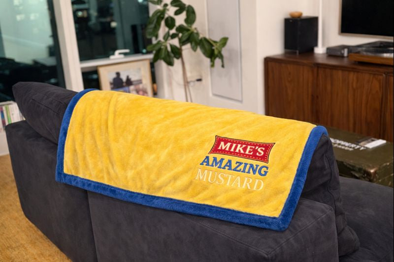 Mike’s Amazing Mustard Throw Blanket