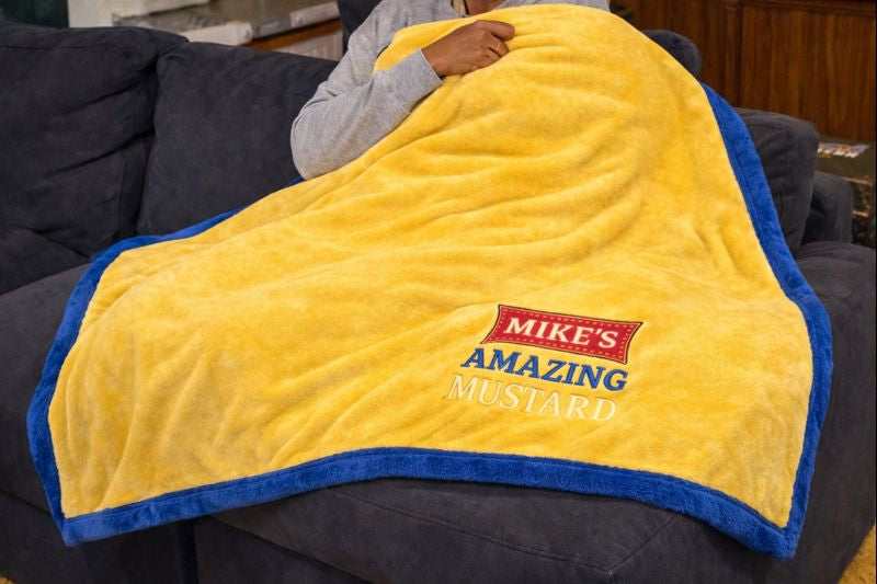 Mike’s Amazing Mustard Throw Blanket