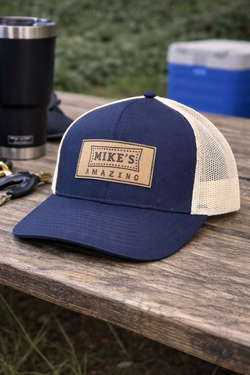 Mike’s Amazing Signature Patch Trucker Hat(Navy)